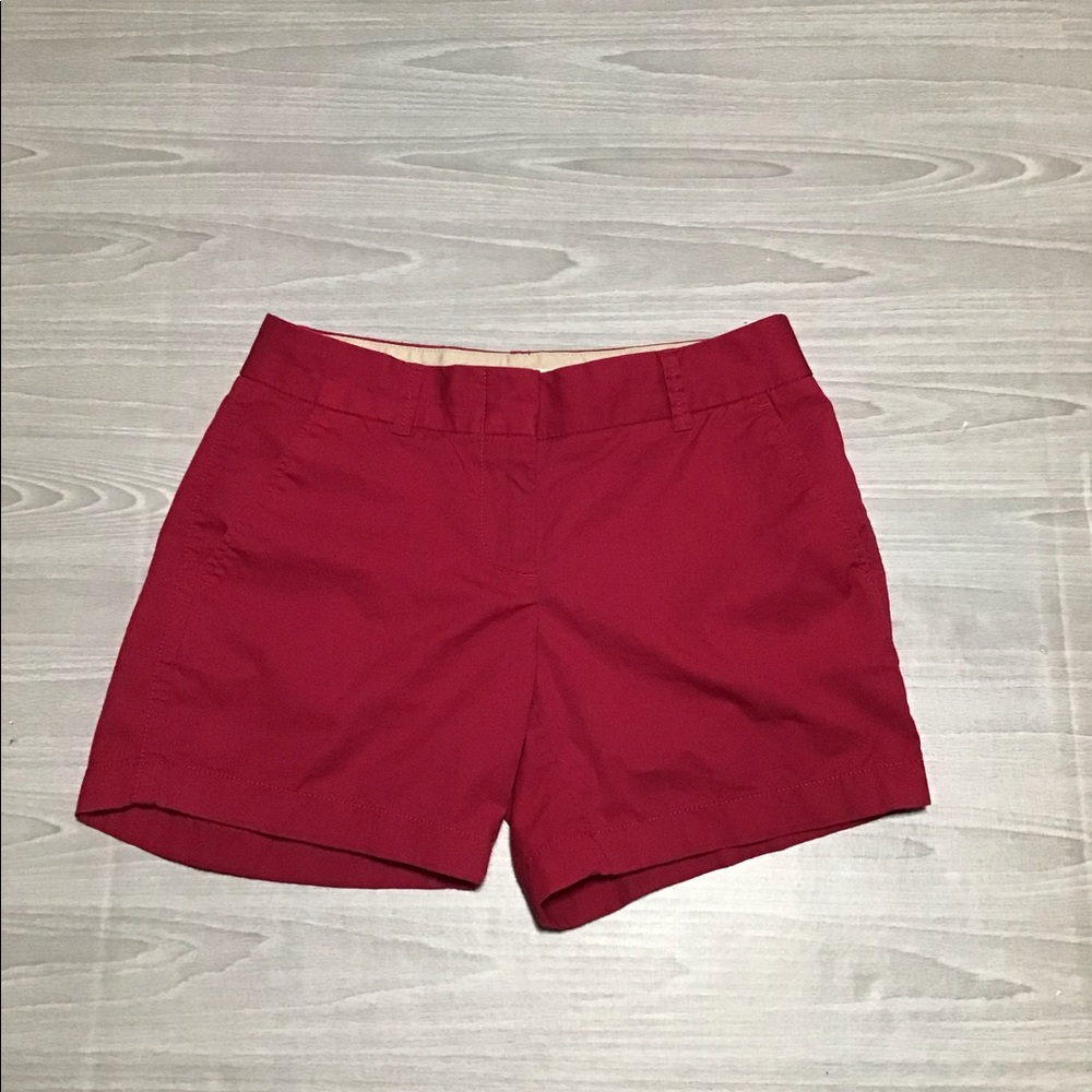 .J Crew bright pink 5” inseam shorts. 00